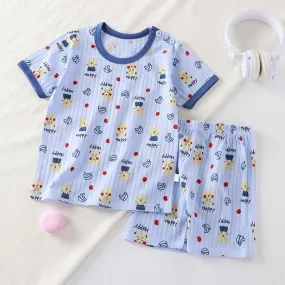 2 Pcs Boys/Girls Pajama Sets 3-6 446454