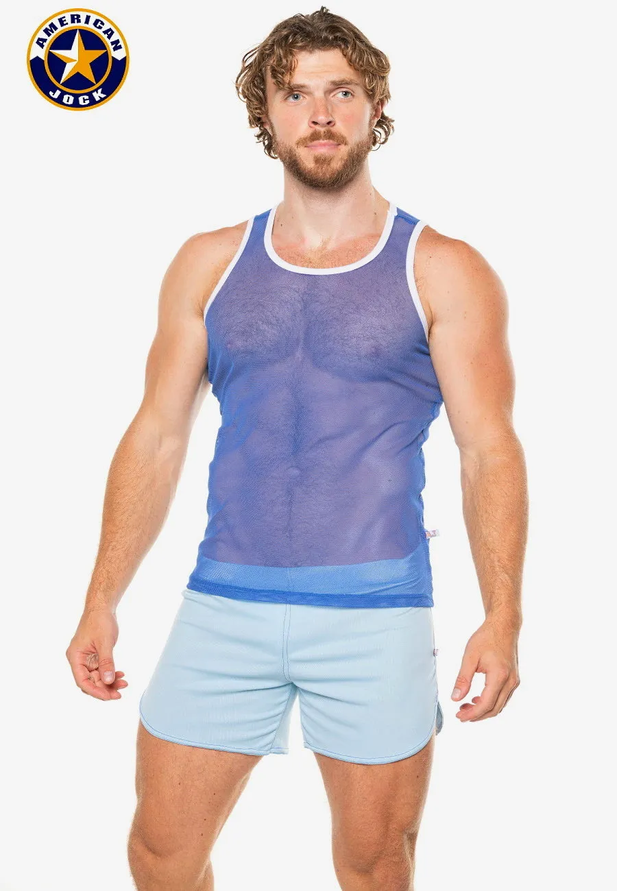 A J Physique Mesh Tank Top