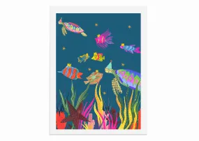 A Party Under The Sea Art Print