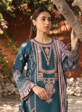 Aabyaan Embroidered Lawn Unstitched 3 Piece Suit - ABY23PL AP-05 CYRA