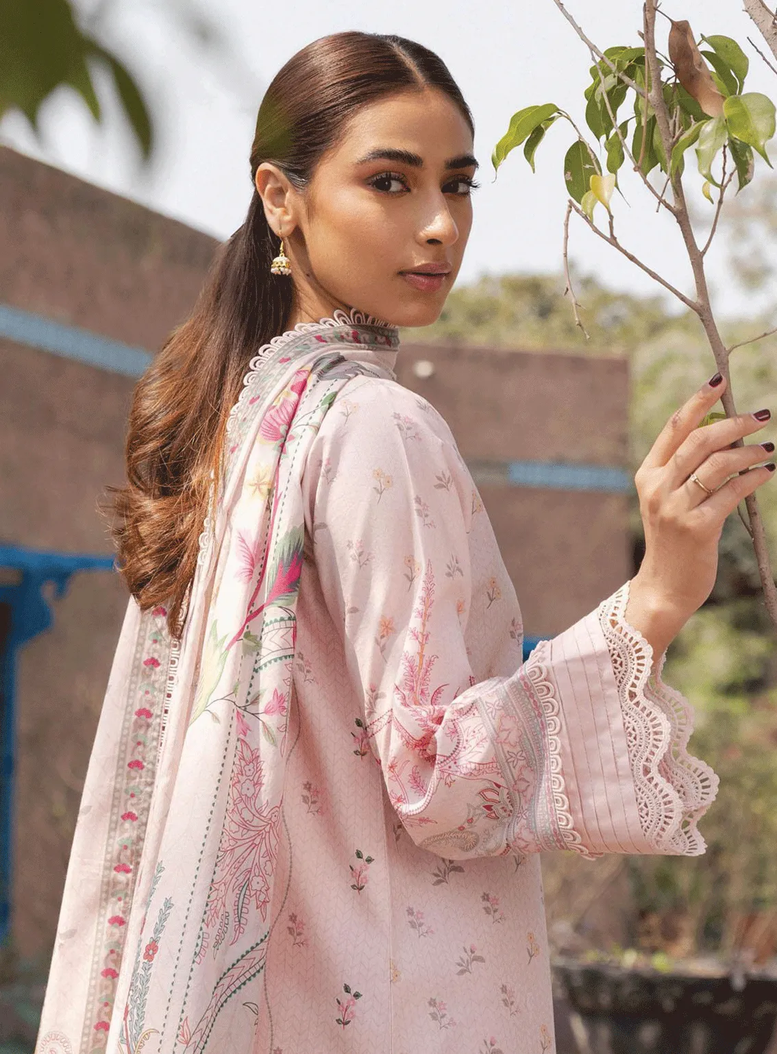 Aabyaan Embroidered Lawn Unstitched 3 Piece Suit - ABY23PL AP-06 MAAYA