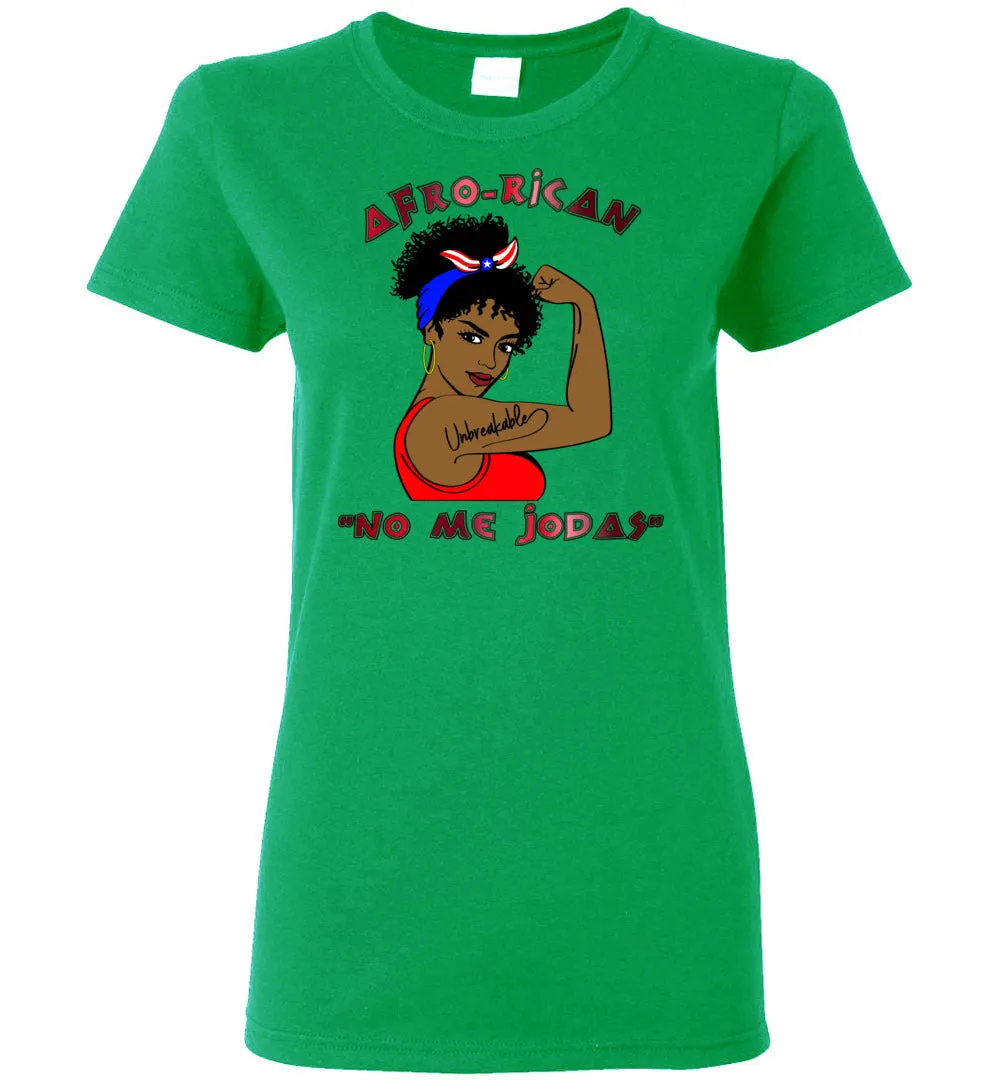 Afro-Rican "Don't FK' With Me" Ladies T-Shirt (Sm-3XL)