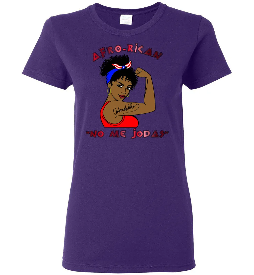 Afro-Rican "Don't FK' With Me" Ladies T-Shirt (Sm-3XL)