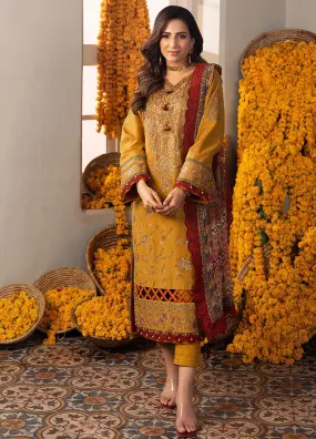 Aira By Asim Jofa Embroidered Jacquard Unstitched 3 Piece Suit - AJ24AP AJAR-28