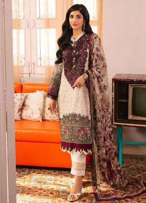 Aira By Asim Jofa Embroidered Lawn Unstitched 3 Piece Suit - AJ24AP AJAR-21