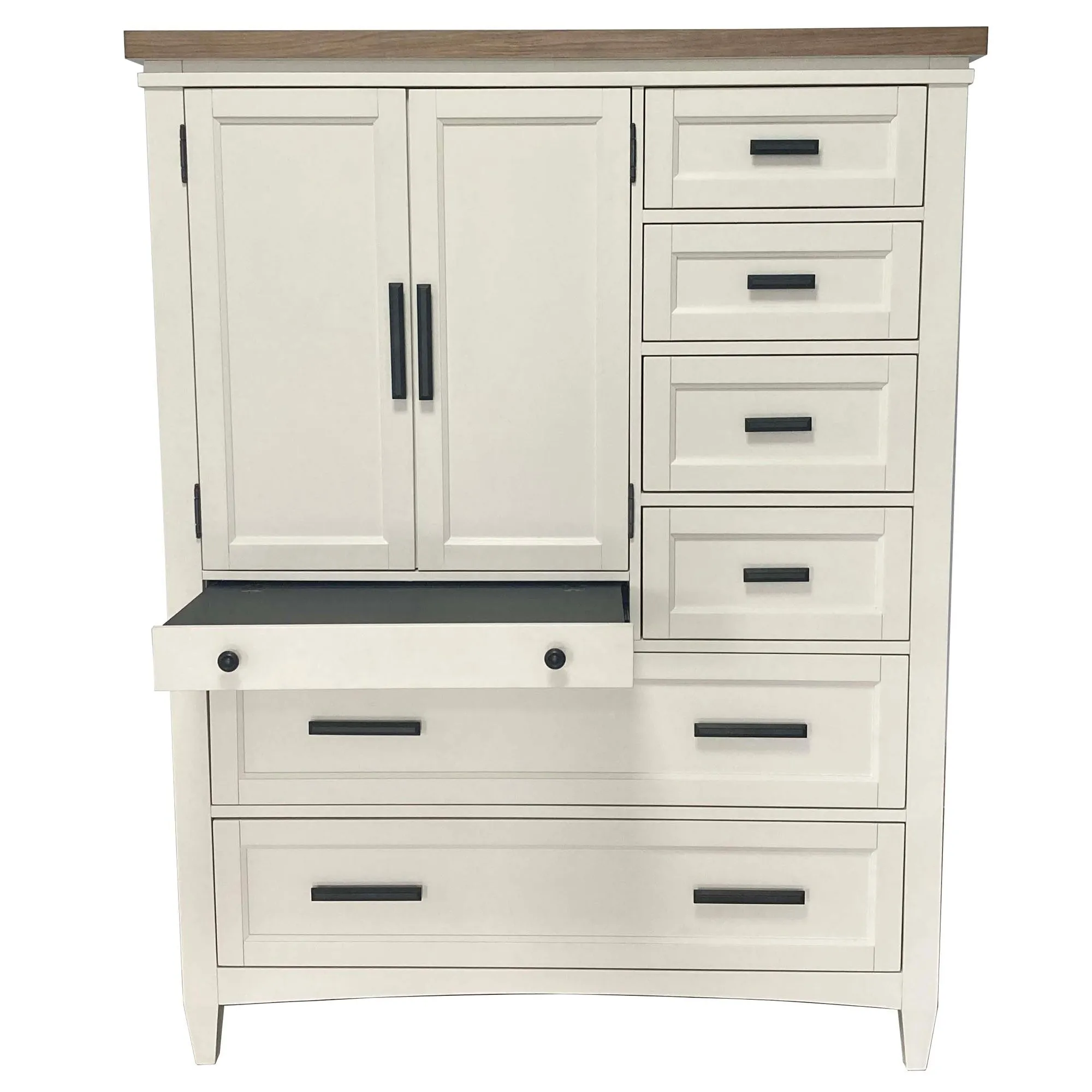 AMERICANA MODERN BEDROOM 2 Door Chest with 7 Drawers and work station