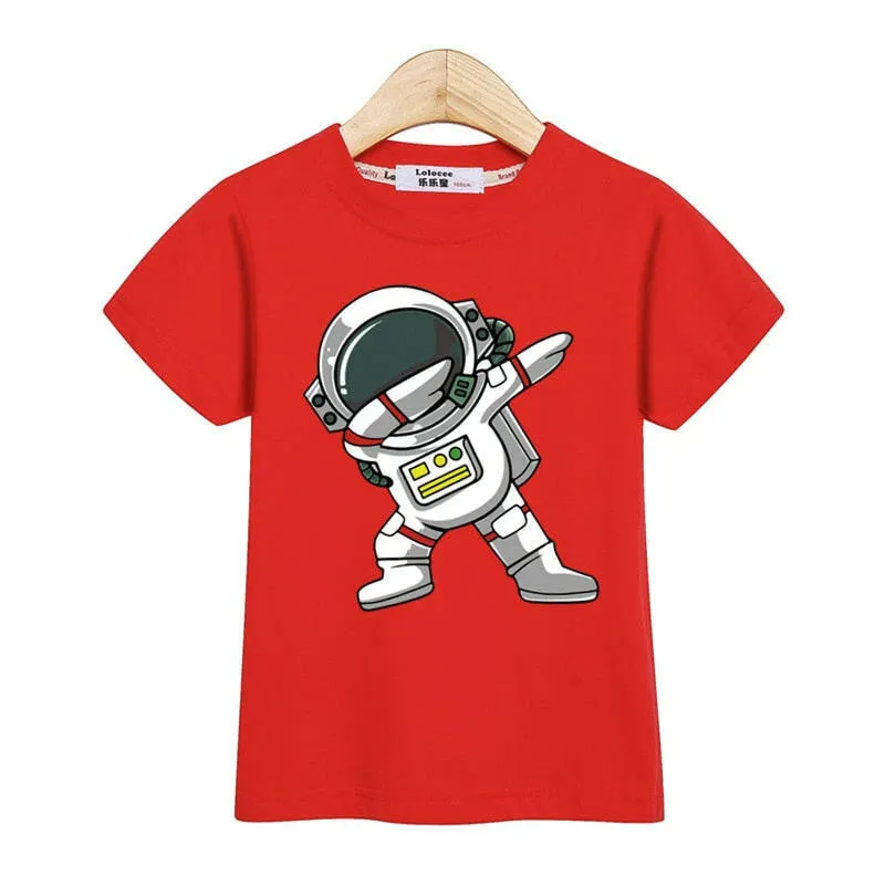 Baby Boys Funny Astronaut Summer T-Shirt