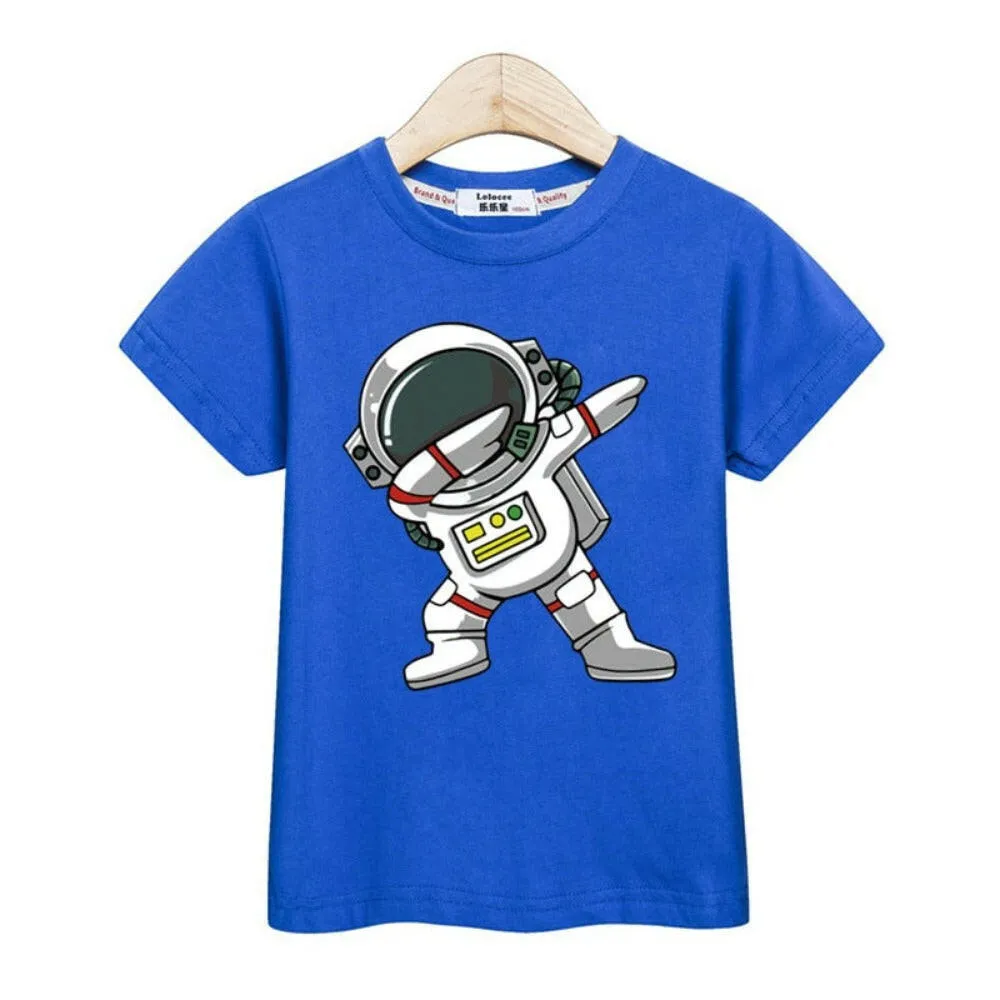 Baby Boys Funny Astronaut Summer T-Shirt