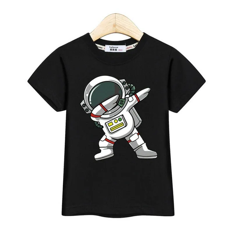 Baby Boys Funny Astronaut Summer T-Shirt