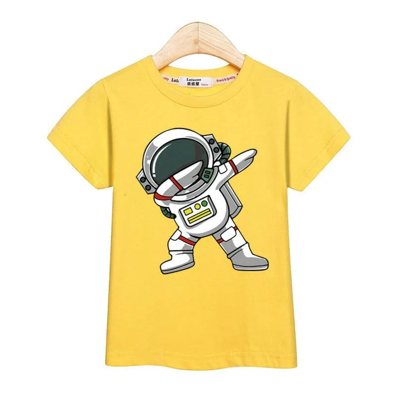 Baby Boys Funny Astronaut Summer T-Shirt