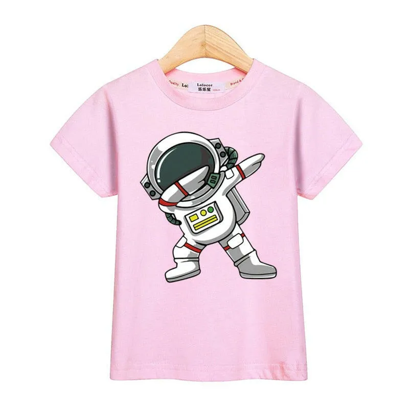 Baby Boys Funny Astronaut Summer T-Shirt