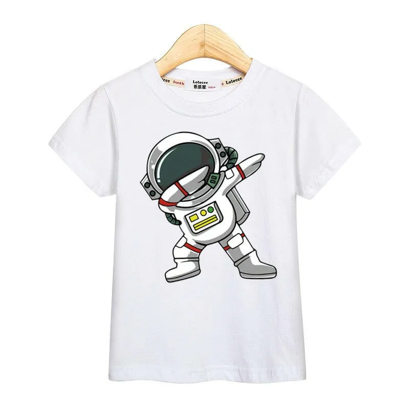 Baby Boys Funny Astronaut Summer T-Shirt