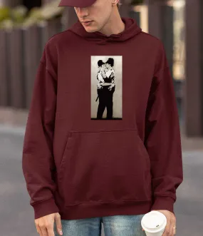 Banksy Hoodie - Kissing Coppers