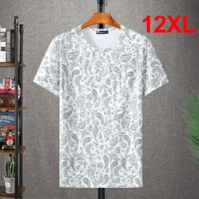 Big N Tall Men's 2021 Bandana Pattern Streetwear Tees Tops available from 4Xl to 12XL