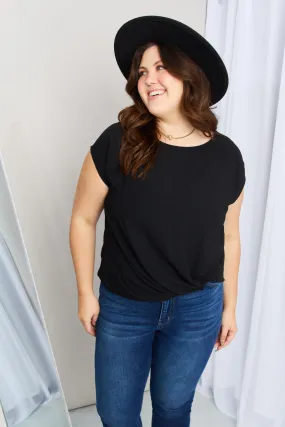 Black Round Neck Tee