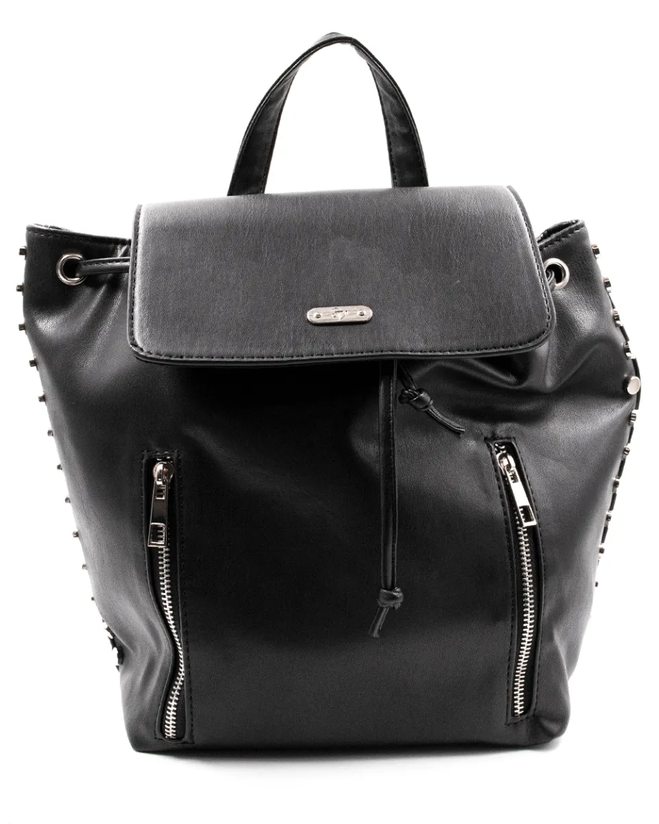 Black Stud Back Pack