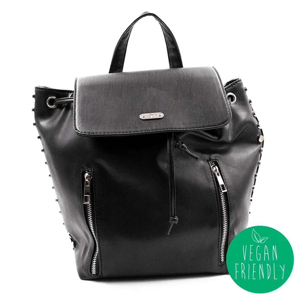 Black Stud Back Pack