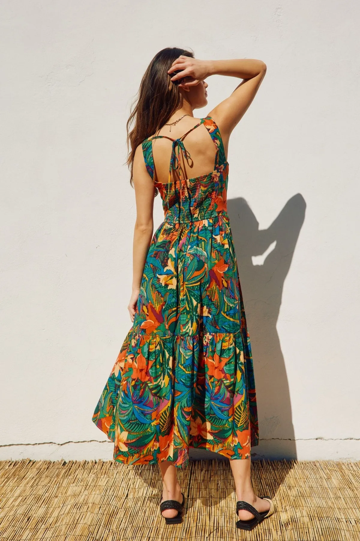 Botanical Bliss Midi Dress