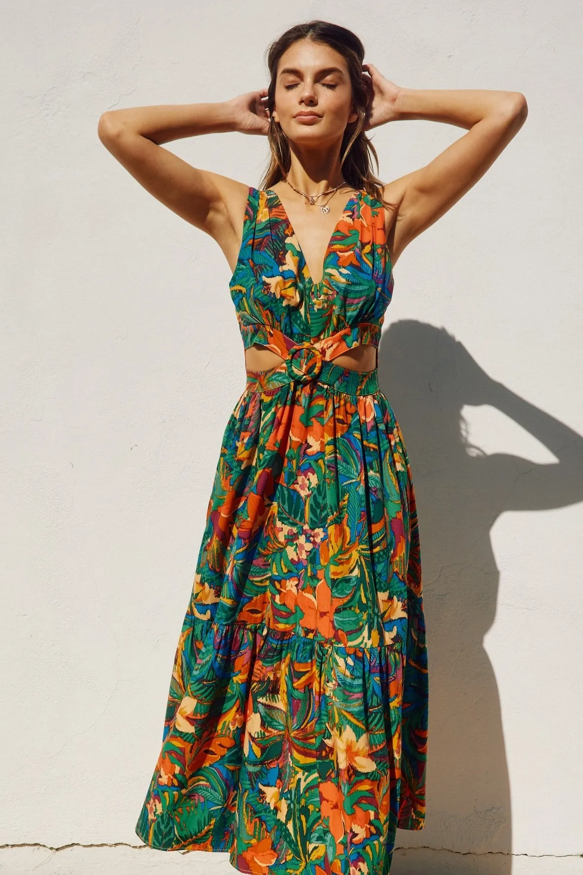 Botanical Bliss Midi Dress