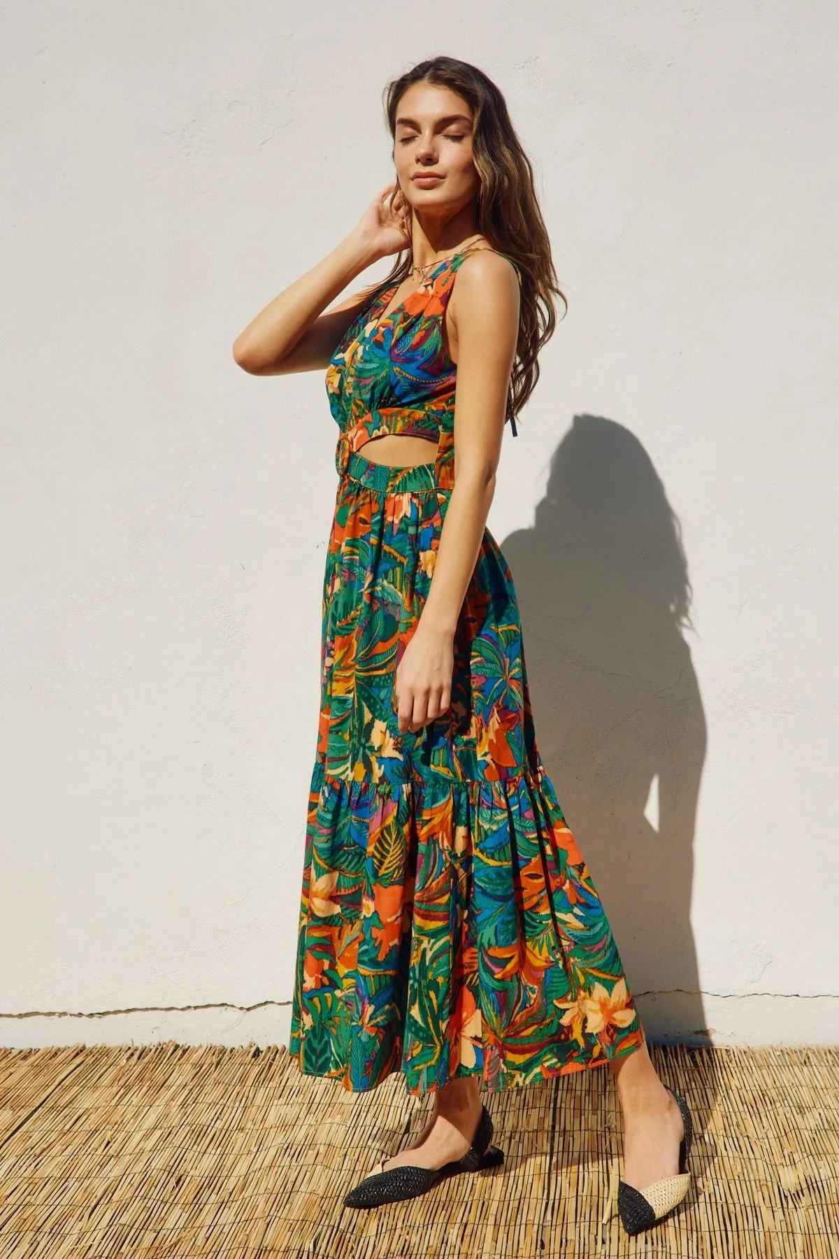 Botanical Bliss Midi Dress