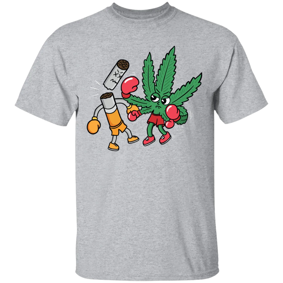 Cannabis Knocks Out Tobacco T-Shirt