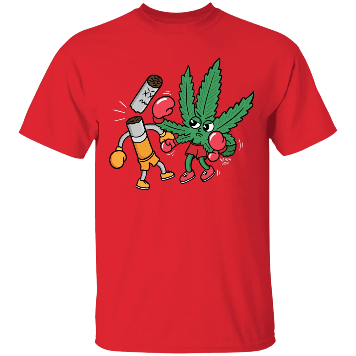 Cannabis Knocks Out Tobacco T-Shirt