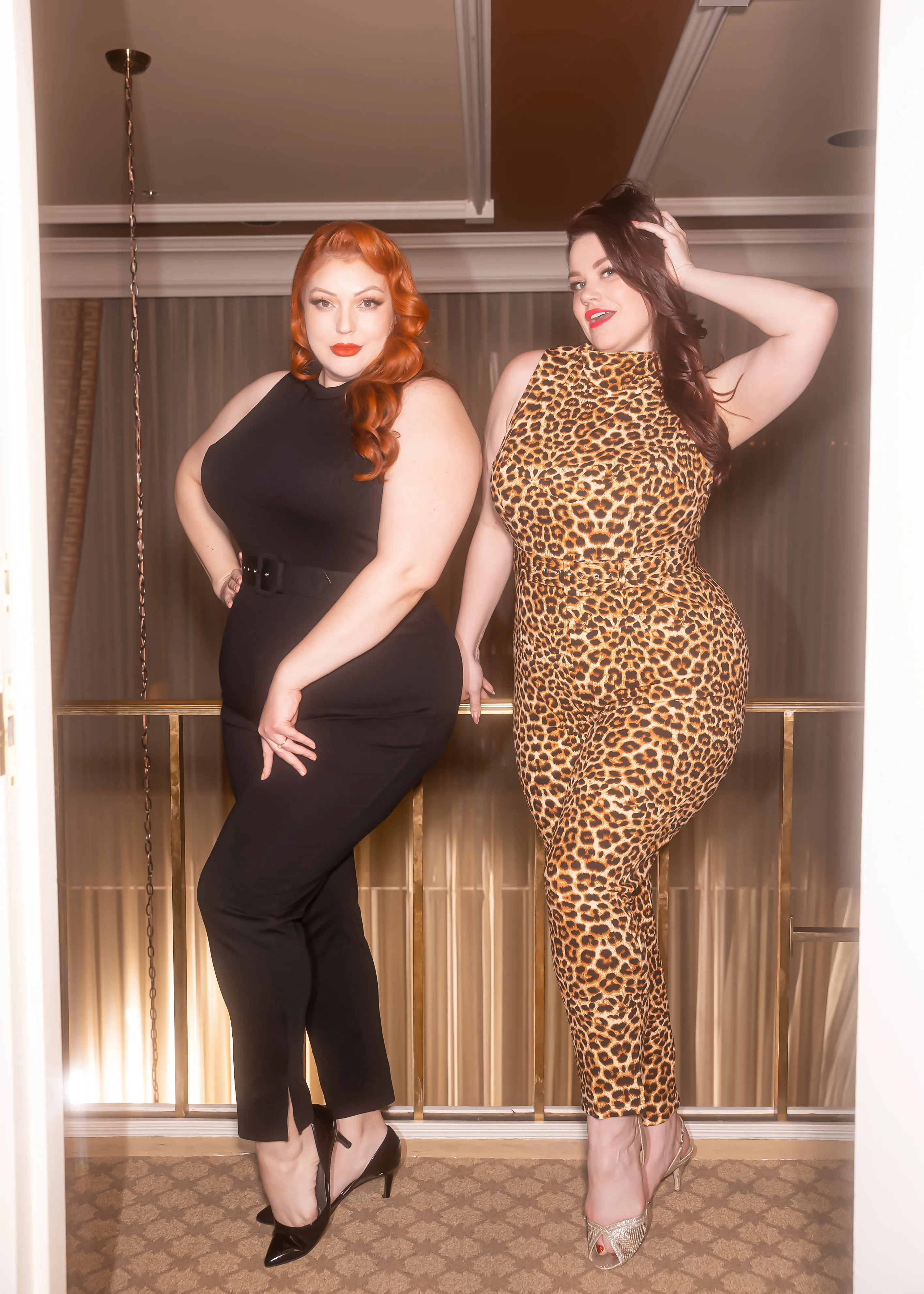 Celina Knit Catsuit in Leopard