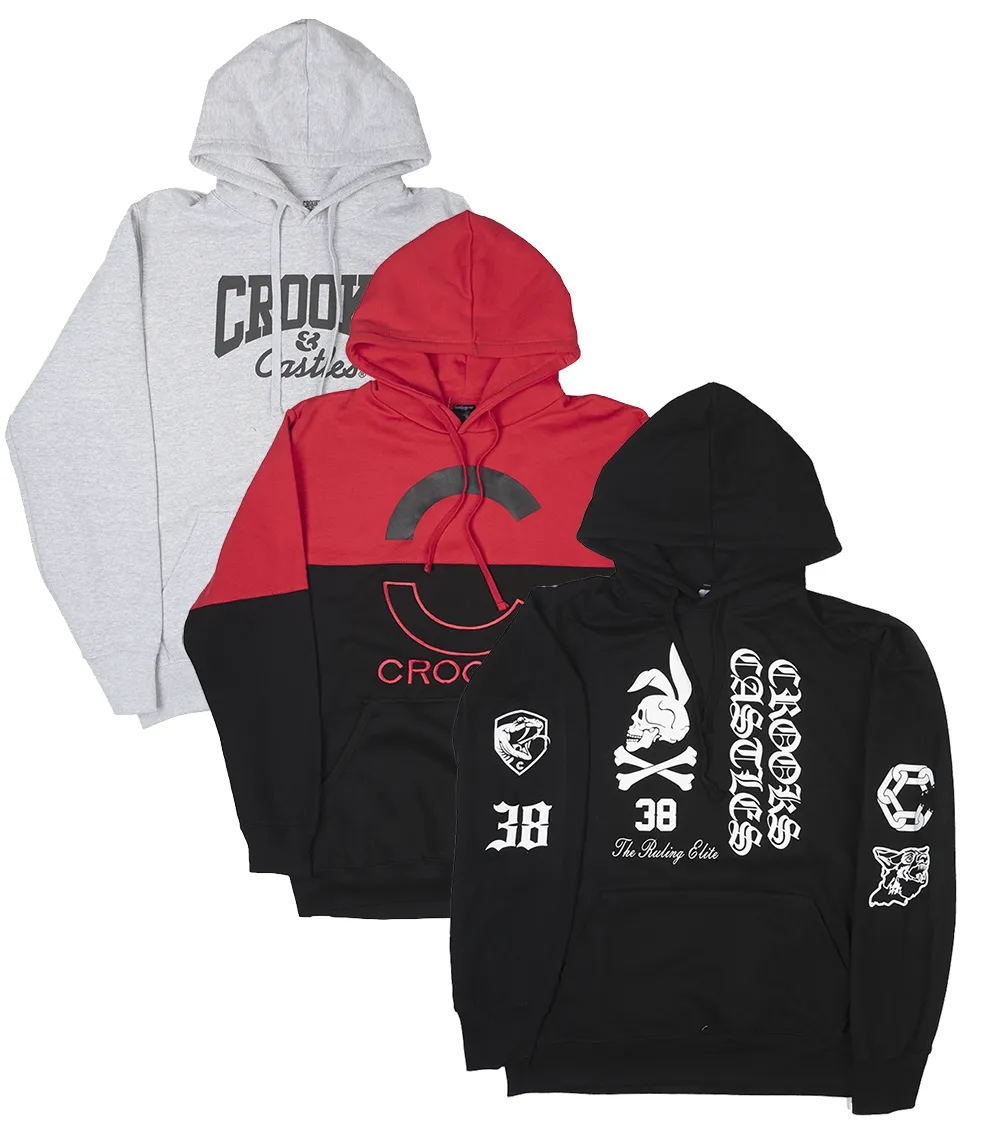 CROOKS & CASTLES ASSORTED HOODIES - CCHD05