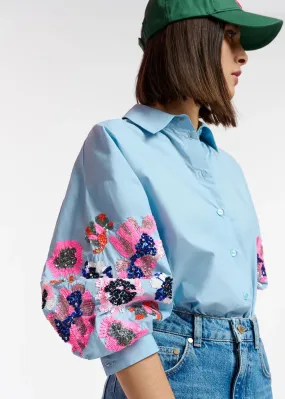 Essentiel Antwerp Eliana Vibe Shirt in Morning Sky