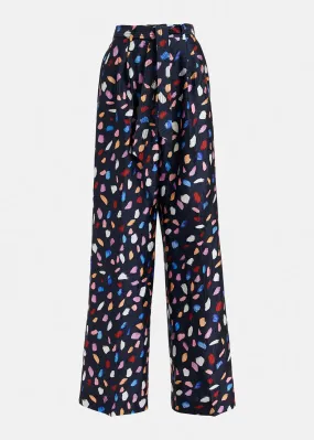 Essentiel Antwerp Frankrijk Pant in Navy Drunk Spot