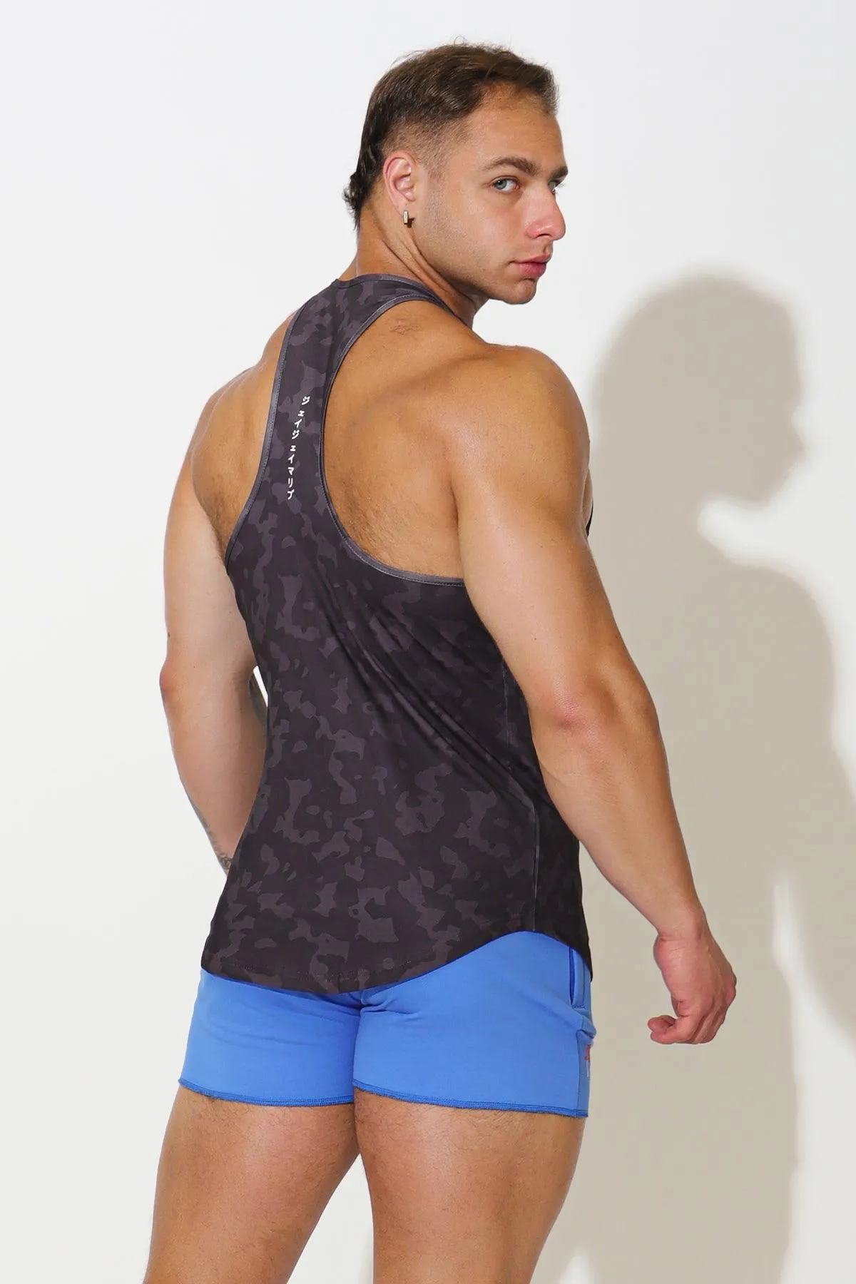 Feel-Me Scoop Bottom Tank - Grey Camo