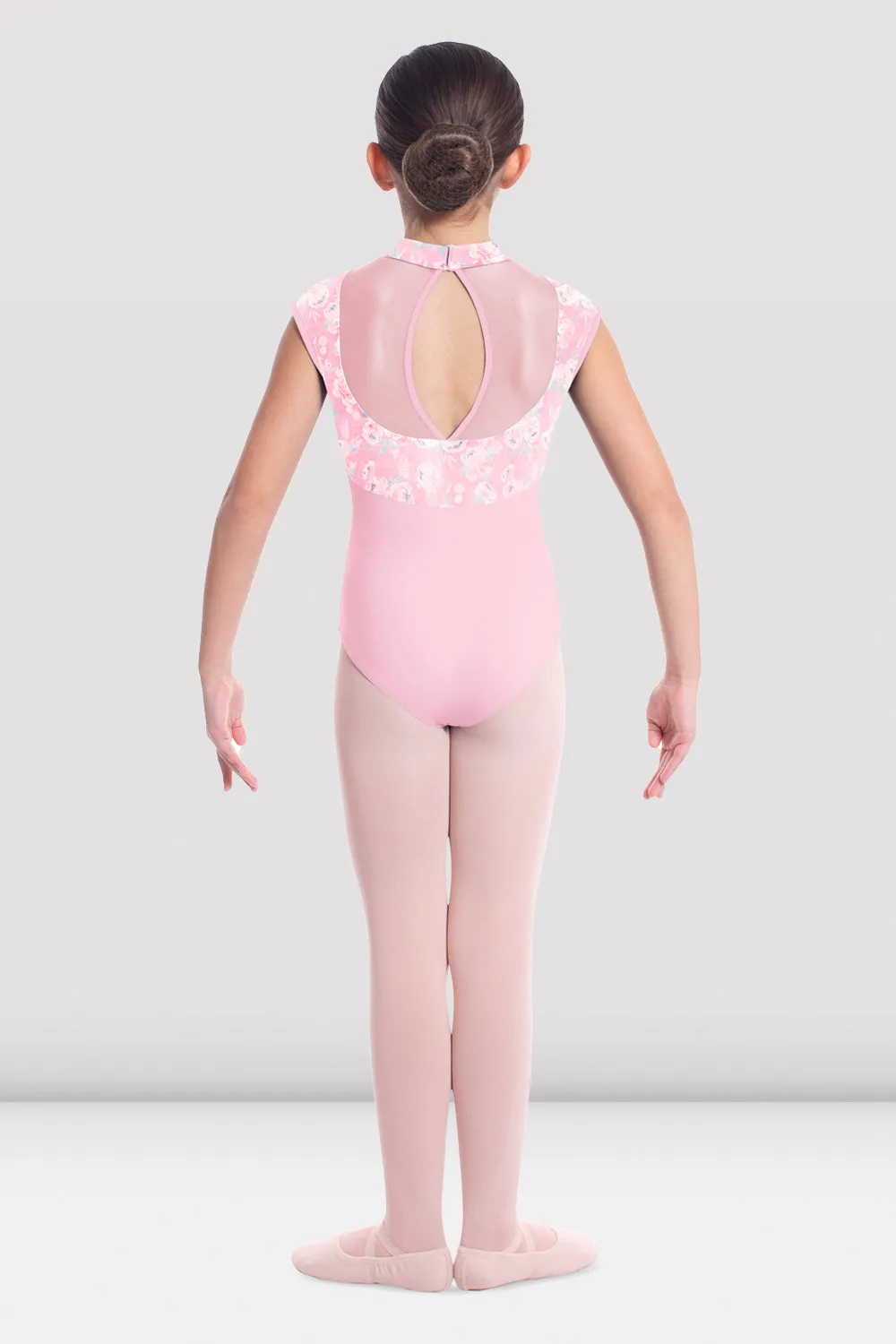 Girls Mirella Jardin Mock Neck Leotard