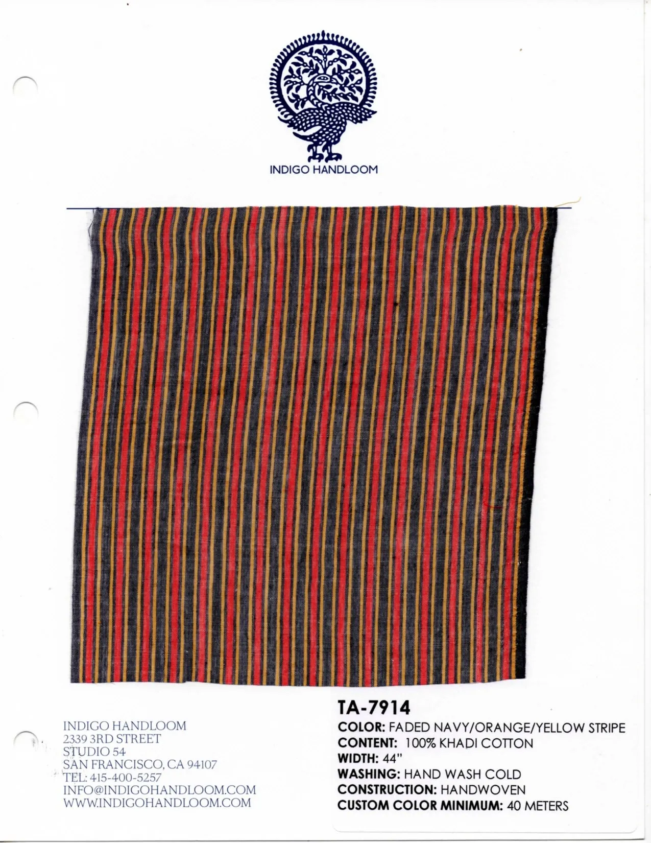 Handloom 100% Khadi Cotton TA-7914