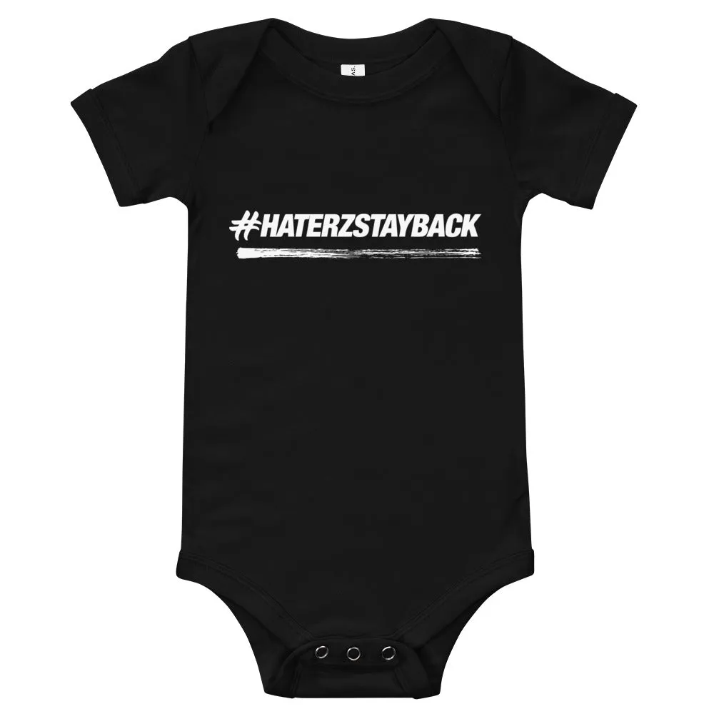 #HaterzStayBack Baby's One Piece (Black)