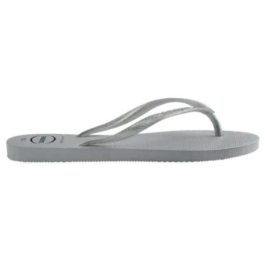 Havaianas Slim Gloss Thongs - Ice Grey