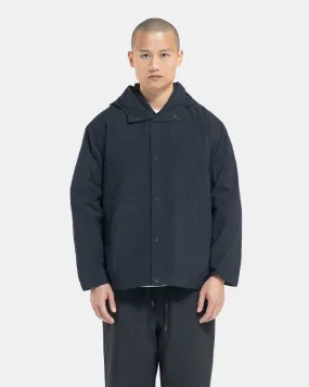 Hooded Nylon Blouson in Black