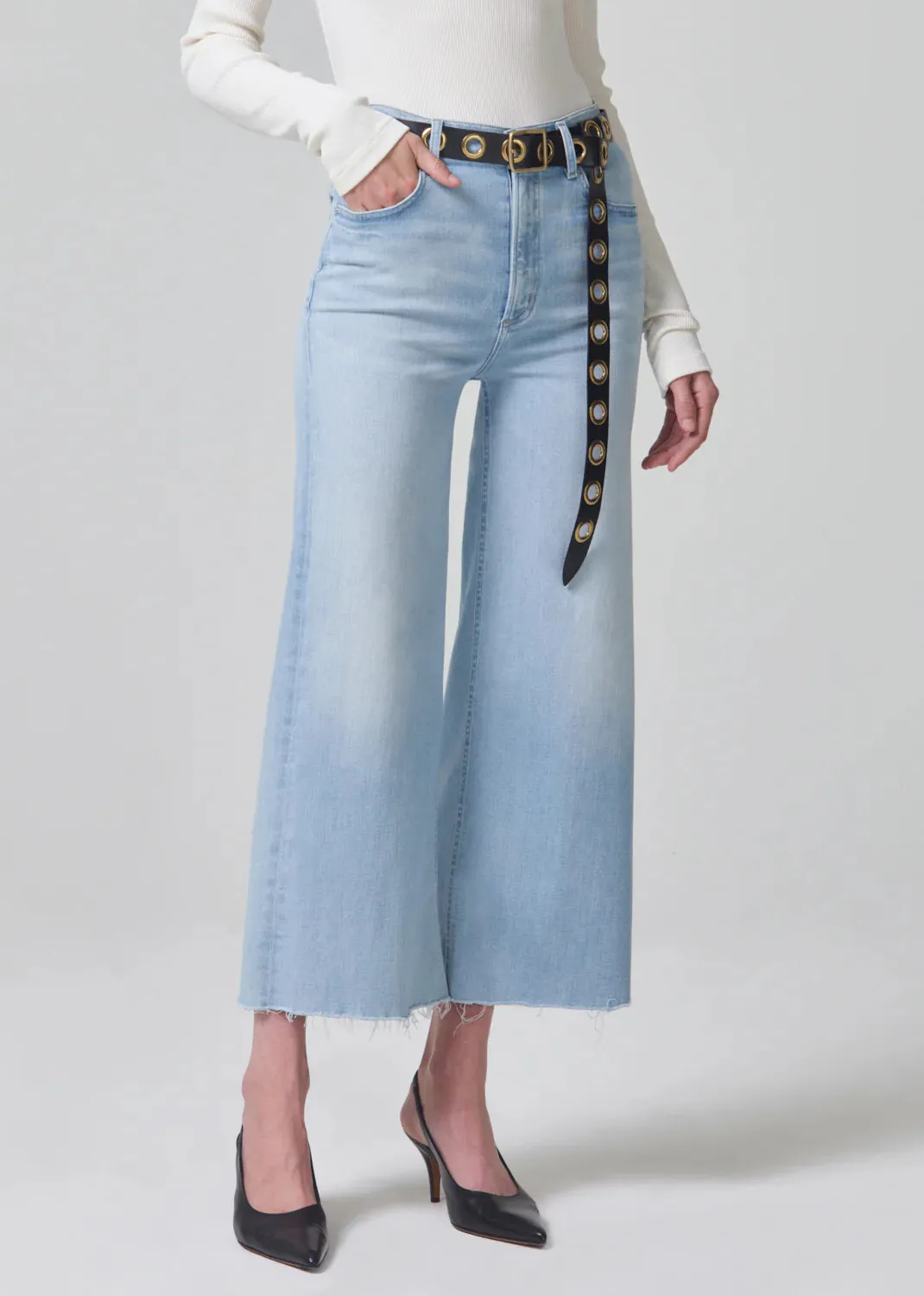 Lyra Crop Jean in Marquee