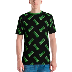 Minecraft Creeper Pattern Unisex Short Sleeve T-Shirt