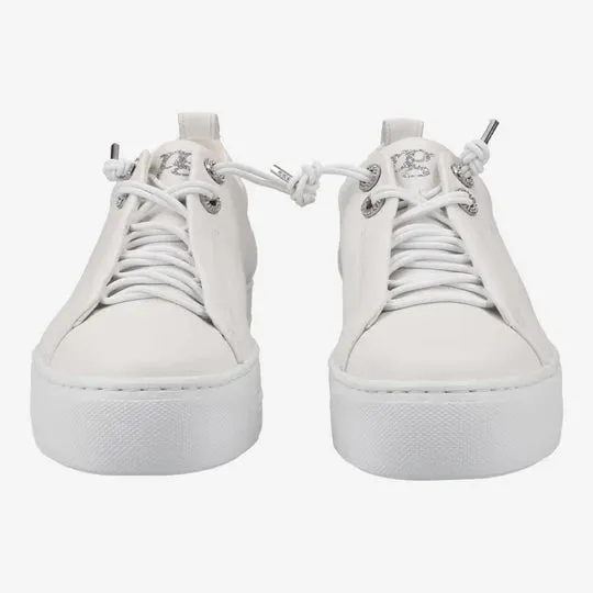 PAUL GREEN SUPER SOFT LEATHER TRAINERS WHITE 5417-045