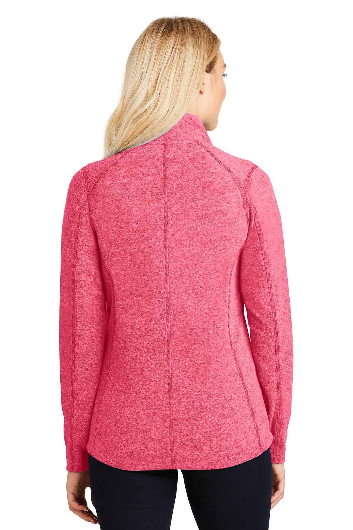 Port Authority® L235 Ladies Heather Microfleece Full-Zip Jacket