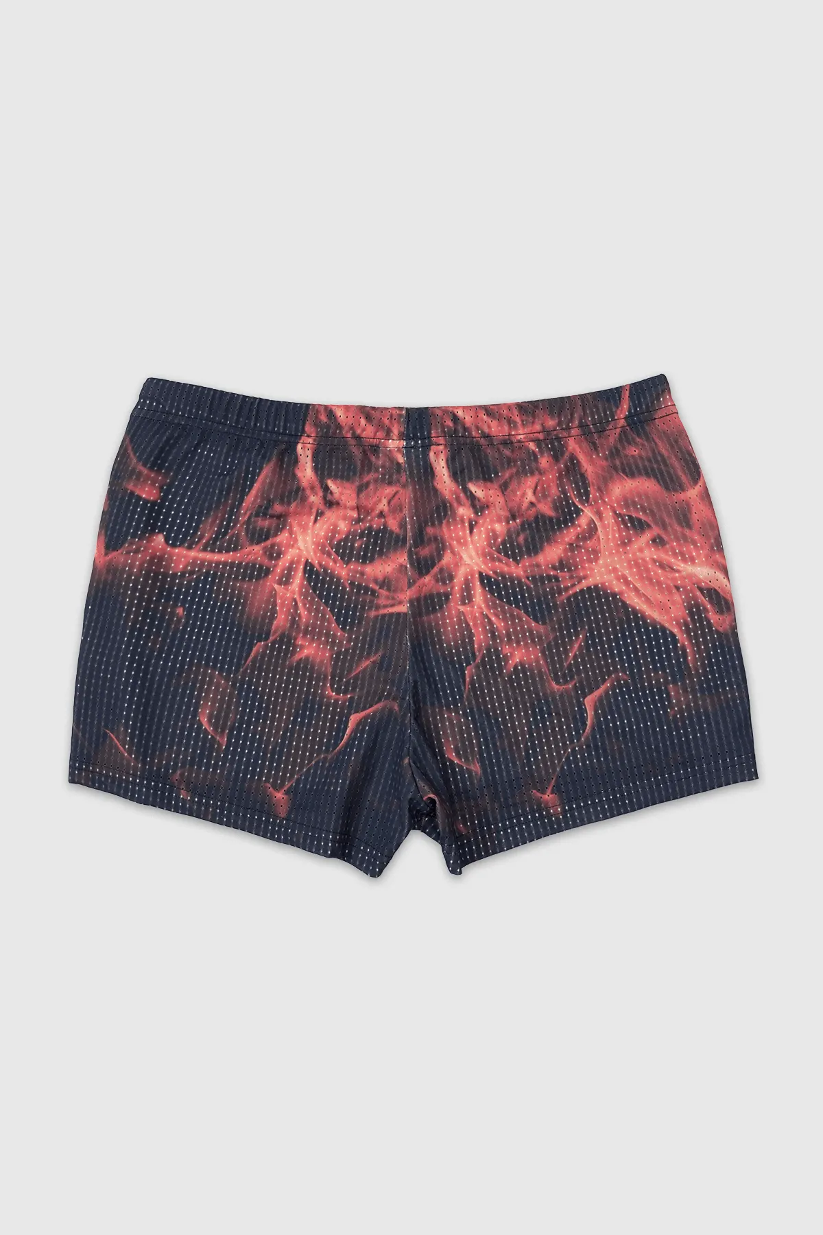 Revenge Era Perforated 2" Short Shorts - Flames