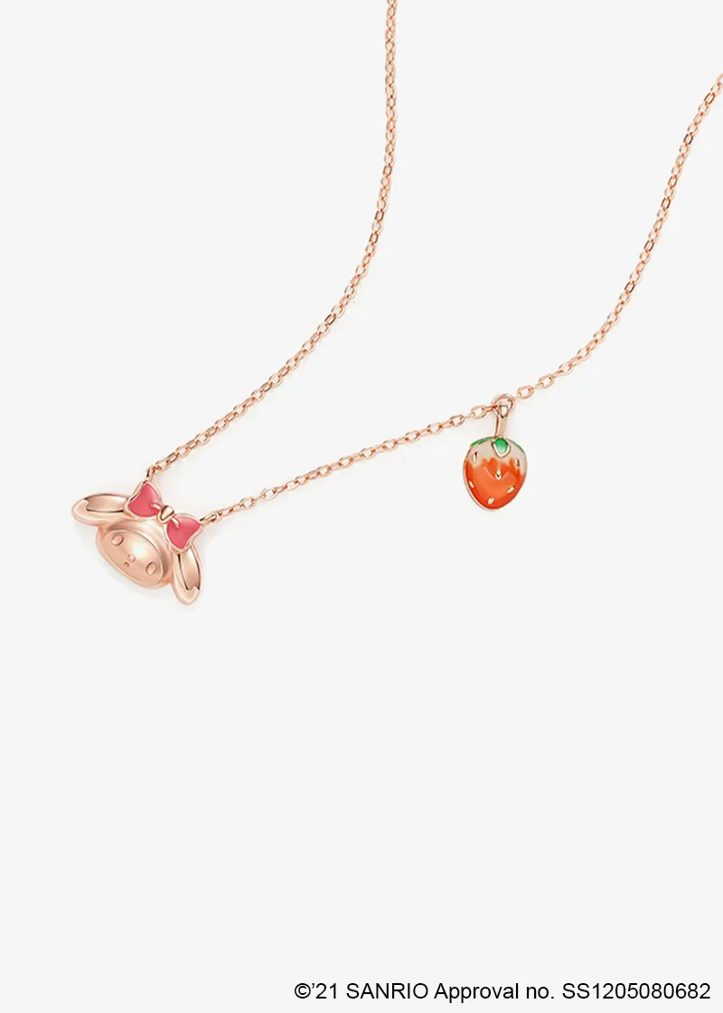 Sweet My Melody sterling silver necklace with pendants - TIDE COLOR x SANRIO