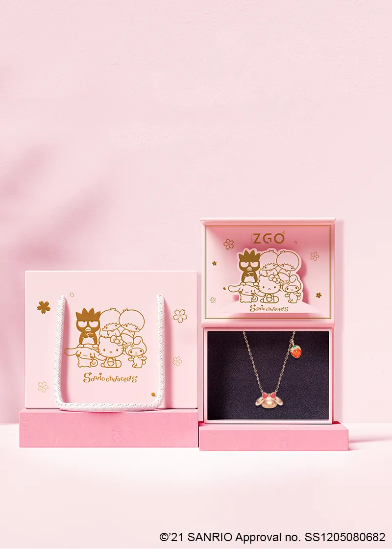 Sweet My Melody sterling silver necklace with pendants - TIDE COLOR x SANRIO