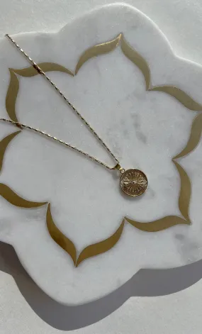 The Tunik Starlight Medallion Charm Necklace