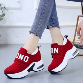 Women Platform Wedges high heels dress ankle Martin Boots women shoes  Casual warm snow boots botas   Plus Size 35-40