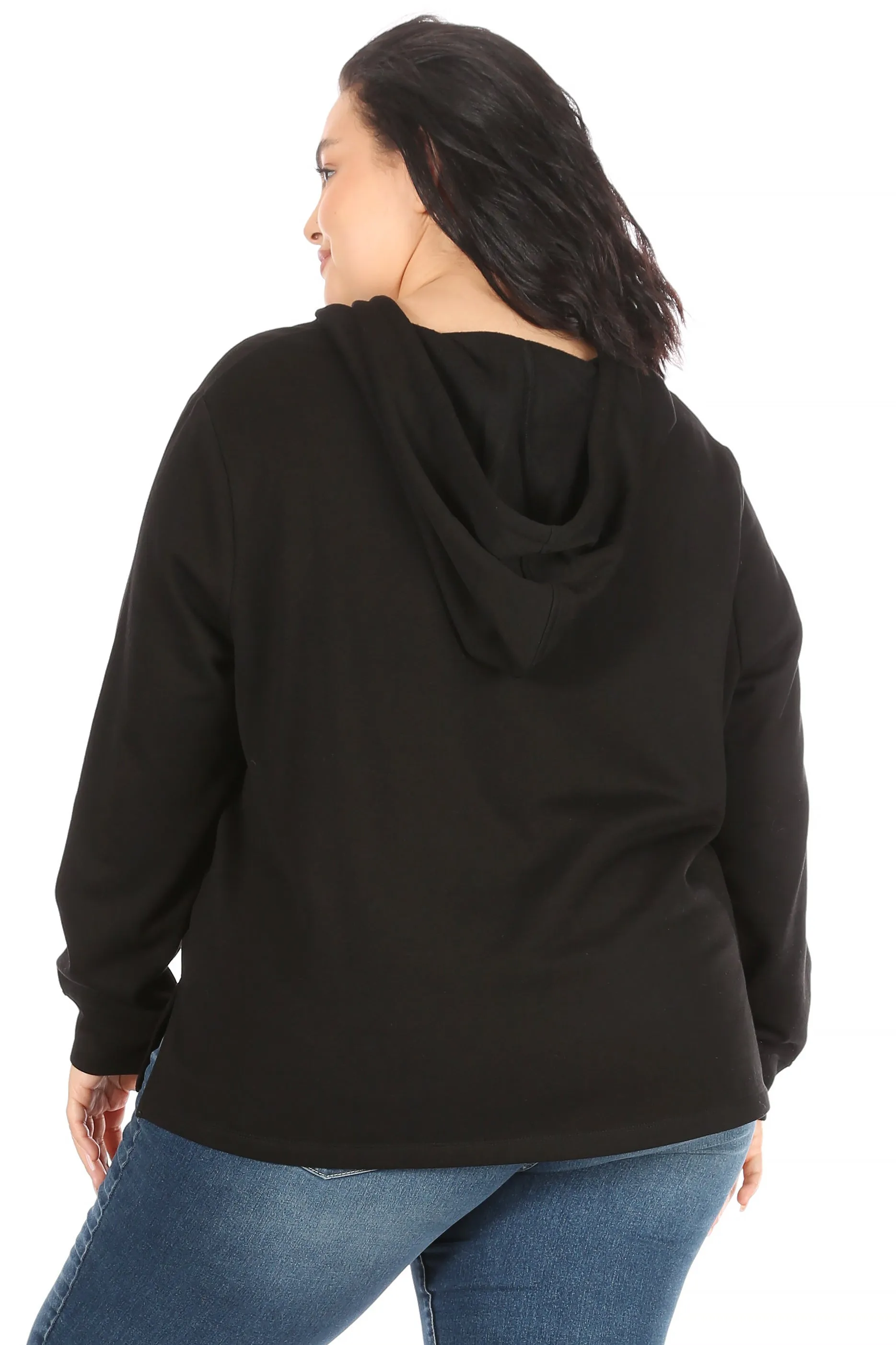 Women's "COZY" Plus Size Pullover Lounge Hoodie